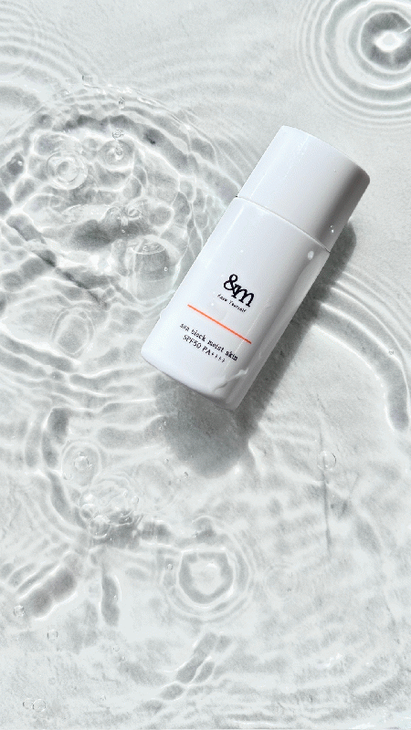 sun block moist skin